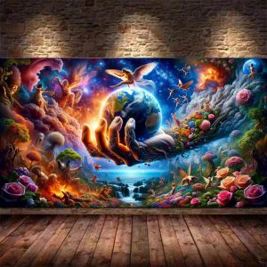 500/1000 Pieces Jigsaw Puzzle Hand Comes Forth Holding Earth Jigsaw Puzzle Educational Toy for Kids Children s Games Gift