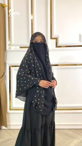 Kerudung Instan Hijab Jumbo Syari Khimar Aminah Bridesmaid Series Size XL