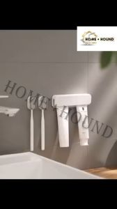 HOME + HOUND Hanging Storage Toothbrush Holder Perforation-free Hanging Shelf Home