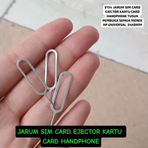 V114 ORI JARUM SIM CARD EJECTOR KARTU CARD HANDPHONE TUSUK PEMBUKA SEMUA MEREK HP UNIVERSAL  SIM Car