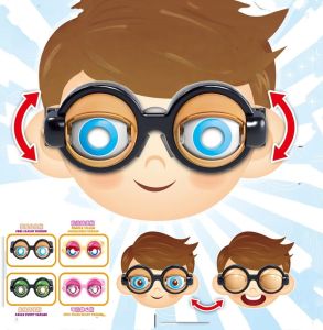 1PCS Funny Glasses Crazy Eyes Props for Adult Kids Crazy Blink Big Frog Eye  Toy Accessories for Party Christmas Halloween