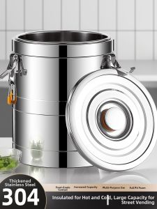 LIANMEI | Stainless Steel Insulated Bucket Large Capacity Commercial