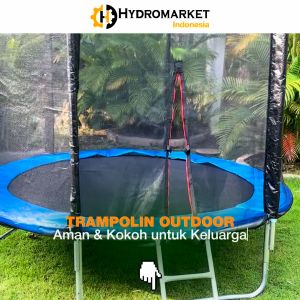 Trampoline 8feet (2.4m) Trampoline dengan Safety Net Sport Kids Adult Tinggi 200cm mainan anak dan dewasa Torpedoline Kualitas Terbaik tampolin kualitas terbaik aman dan nyaman untuk keluarga