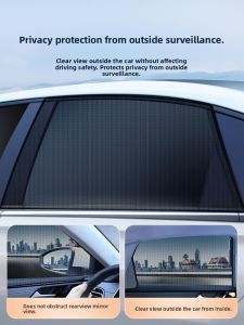 MONLEYTA | Universal Car Mosquito Net Cool Privacy Light Blocking Window Curtain Heat Insulation Shade Curtain ManliTa X0619123313