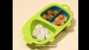 Hogokids Napoleon Baby Plate with Cover Divided Plate