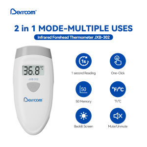 Berrcom Forehead Non-contact Digital Thermometer Body Fever Temperature Checking Sensor Baby Child IR Thermal Scanner Infrared Thermometer for Adult
