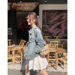 imimtuan | Áo Khoác Jean Phong Cách Retro Tay Dài