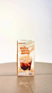 Boncafe Milky Sauce (3 กล่อง) ซอมนม - กระเป๋าผ้าที่มีสายเล็กลง 3 กล่อง