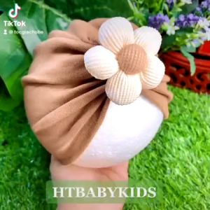 MŨ TURBAN CHO BÉ - TURBAN CHO BÉ HOA MAI XINH XẮN - MŨ CHE THÓP CHO BÉ SƠ SINH