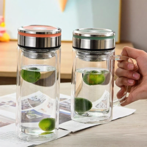 ZHENTAIYUAN | Heat-resistant Double-layered Glass Cup