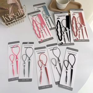 Harga Grosir - Set Sisir Styling / Set Sisir 4 in 1 / Alat Styling Sanggul dan Kepang