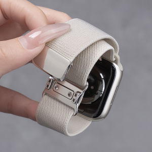 CRAFTSMAN DAI | Red Breathable Nylon Sport Band for Apple Watch Magnetic