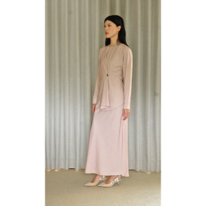 HijabChic x Nabillasyal Felice One Set - Set Kurung Melayu Baju dan Rok A-Line Elegan