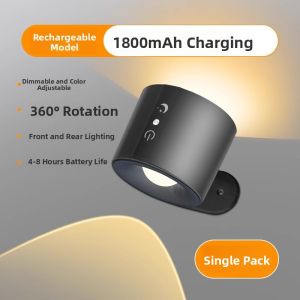 Rechargeable Magnetic Remote Control Bedside Reading Light