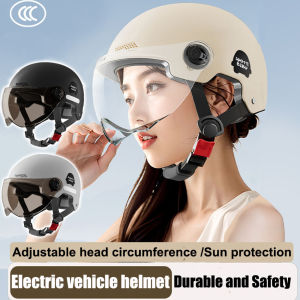 Anti-Fog HD Half-F-ace Motorcycle Helmet- Thickened Shell Designfor Maximum Safety & Clarity