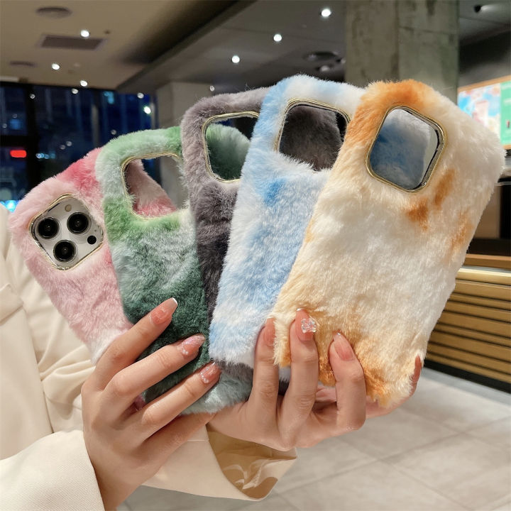 for iPhone 15 14 13 12 11 Pro Max mini X XS XR Plus SE Furry