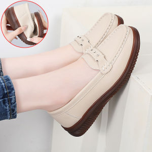 YANZU | Anti-Slip Elderly Comfortable Flat Leather Shoes