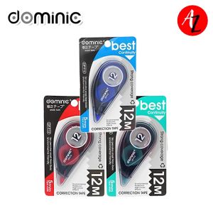 DOMINIC DP-912 School Office Correction Tape (12M) - Cover Up Mistakes Easily SOLD BY PIECE