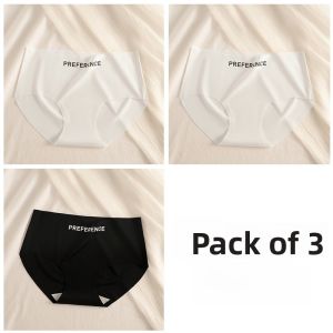 Miiow | MiiOW Womens Seamless Ice Silk Triangle Shorts Lightweight Breathable Antibacterial Cotton Crotch Comfortable Underwear