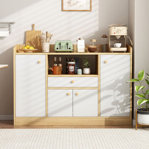 Wall-Mounted Small Storage Cabinet Tea Water Cabinet Living Room Corner Shelf Low Profile Dining Room Sideboard Organizer