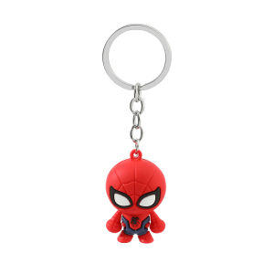 Bandai | Superhero Keychain Avengers Spiderman Captain America Pendant Keyrings for Car Backpack Keyholder Jewelry Accessories