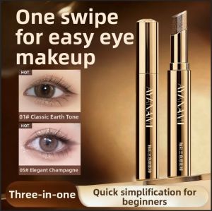 XIANYAN | Shimmer Three-tone Eyeshadow Stick No-fall Powder Highlighter