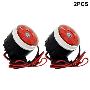 Loud DC 12V Mini Piezo Buzzer Siren Alarm High Decibel Electronic Sounder for Security SystemAuto VehicleDIY Anti-Theft Device