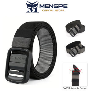 MENSPE Sports Belt Outdoor Nylon Belt Adjustable Belt Rotating Buckle Nylon Waistband Double-Sided Two-Color Belt Youth Sports Canvas Pant Belt Simple Nice Waistband
