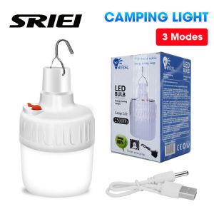 SRIEI Solar Camping Light Rechargeable Bulb Power Display LED Night Market Light Waterproof Emergency Light Lampu Pasar Malam
