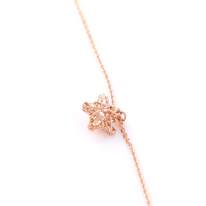 Chow Sang Sang 周生生 Minty Collection 18K Rose Gold Star Necklace 45cm 91600N