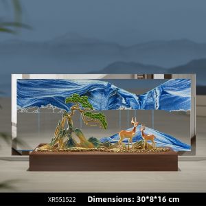Kisstyle | Luxury Customized Pine Flowing Sand Art Ornament