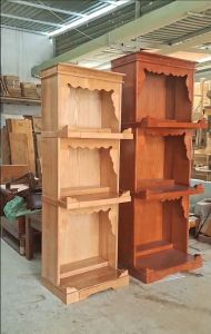 Bàn thờ 3 tầng gỗ tự nhiên - bàn thờ ông địa thần tài 3 tầng gỗ sồi gỗ tự nhiên