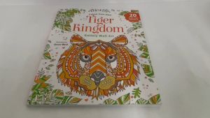 Tiger Kingdom Colour Your Own Wall Art Colouring Book with Pull Out Pages For Adults & Kids