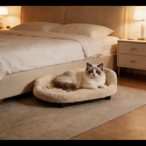 LDECO 2-in-1 Cat Scratching Board & Plush Cat Bed - Breathable Mesh Cat Nest Durable Design for Scratching and Sleeping