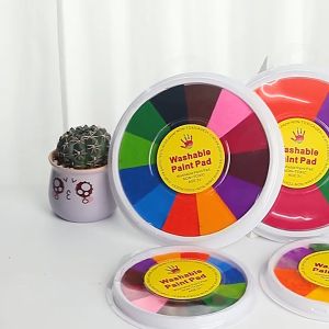 Multicolor Tinta Stamp Kerajinan Tangan Ink Pad /Finger Paint 12color