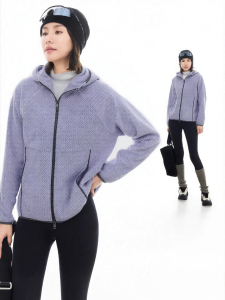 Hooded Jacket Double-sided Fleece Slimming