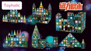 Bộ đồ chơi mãnh xếp hình nam châm phát triển tư duy toán học hình khối cho bé bộ quà tặng bé trai gái