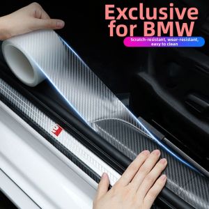 Transparent Carbon Fiber Style Anti-scratch Car Door Sill