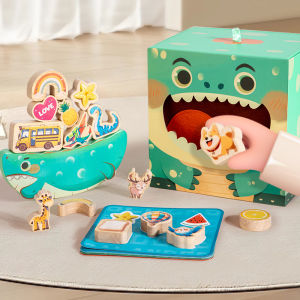 MWZ | Wooden Educational Touch Matching Blocks Stacking Game