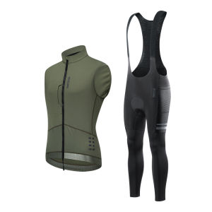 Bộ Đồ Đạp Xe Mùa Đông WOSAWE Dành Cho Nam Chất Liệu Lông Cừu Áo Dài Tay Ấm Áp Có Đệm Mút Áo Khoác Và Quần Có Khóa Kéo Toàn Thân.