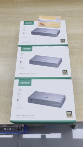 UGREEN HDMI V2.1 8K HDMISwitch 3 in 1 Out พร้อมรีโมตคอนโทรล รองรับ PS4 PS5 Xbox Monitors รุ่น CM624 15604