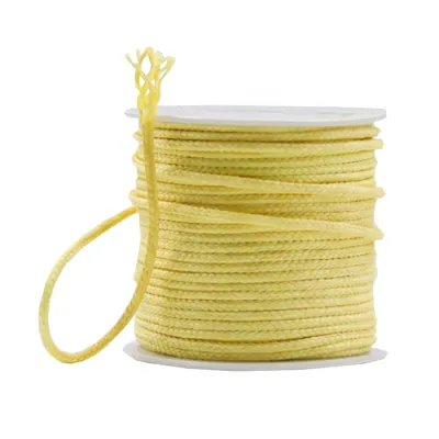 9KM Braided Kevlar Cord Yellow Fishing Line Braided Line High Tensile Strength Flame Retardant Kite String 50-200ft 40-1000lb