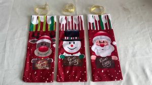 Christmas Decorations Red Wine Bottle Sleeve Cartoon Santa Elk Wine Family Dinner Christmas Party Decorations