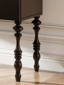 Yibeidarakjia Cabinet Leg Raised Heightened Black Storage Solid Wood Leg Table Legs TV Cabinet Leg Desk Leg