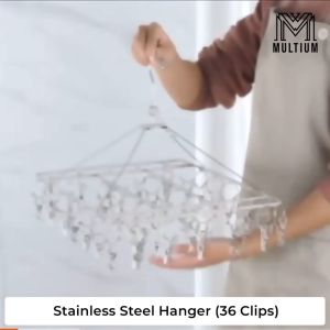 20365060 clipsainless steel hanger | clothes hanger | Heavy Duty Windproof Hanger| Drying Clothes hanger | Clip Hanger