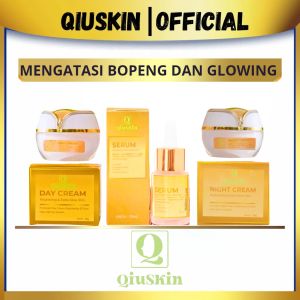 QiuSkin Paket Untuk Mengatasi Bopeng Dan bikin Glowing Skincare pemutih kulit Wajah dan Glowing
