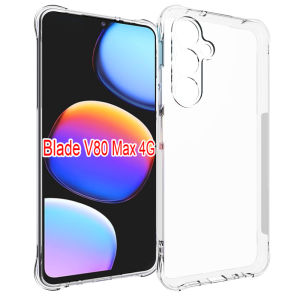 For ZTE Blade V80 Max 4G Case Air Cushion Shockproof Airbag Clear Silicone TPU Back Cover Soft Case for ZTE Blade V80 Max 4G