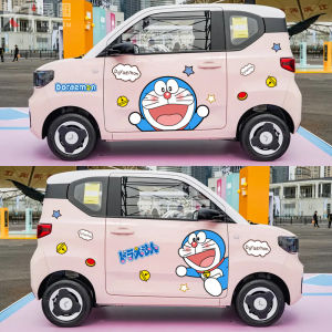 Wuling Confero Miniev Doraemon Bumper Stickers Tinker Bell Cat Cartoon Car Body Sticker Painting Change Decoration Cute Stickers