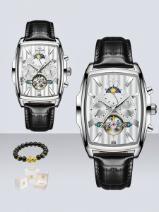 OLEVS | Square Tonneau Automatic Mens Waterproof Watch
