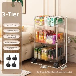 Upgrade Acrylic Clear Portable Storage Rack